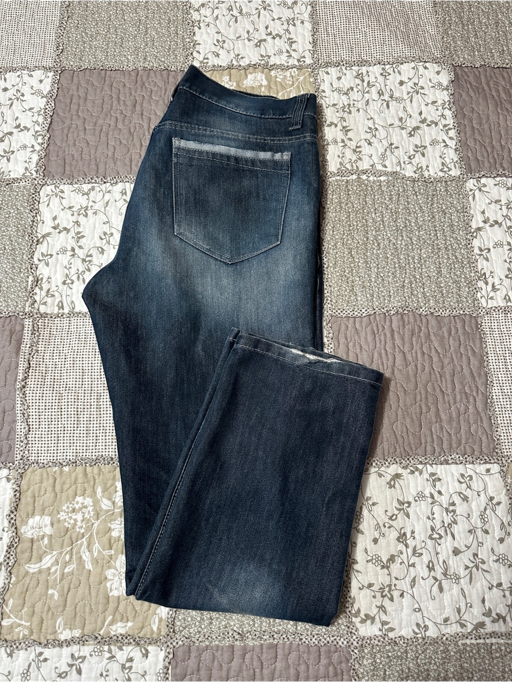 PD&C Men's Dark Blue Straight Jeans Sz 34